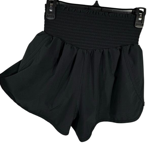 Offline by Aerie Medium Flowy Running Shorts Pull-On Smocked Waist Hi-Rise Lined - Picture 4 of 9